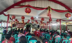 Nuansa dari perayaan misa inkulturasi Etnis Tionghoa di Gereja Santa Theresia Buti – Surya Papua/Frans Kobun