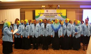 Para pengurus DPD Persikondo Papua Selatan sedang dilantik – Surya Papua/IST