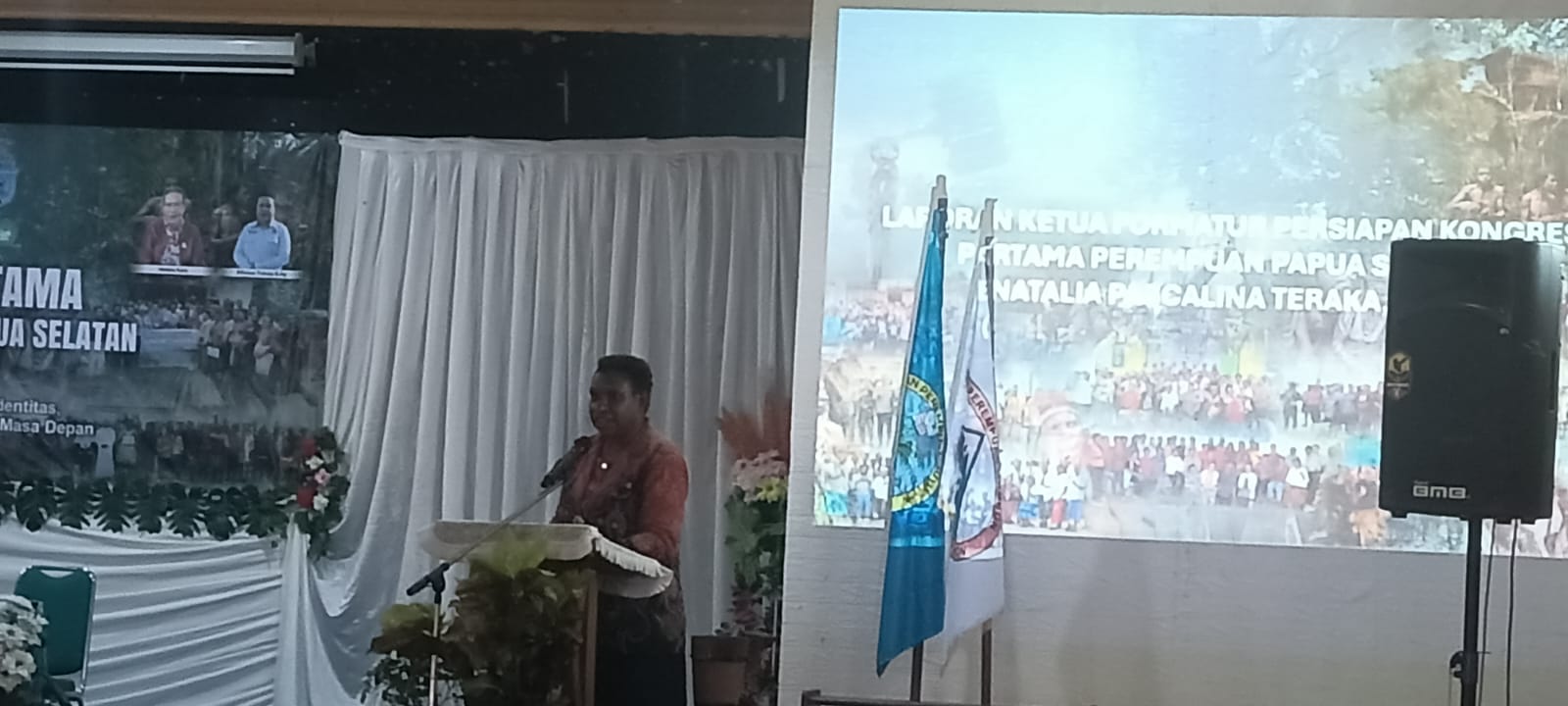 Ketua Formatur Kongres, Natalia Teraka – Surya Papua/Frans Kobun