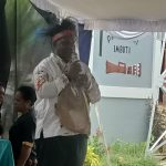 Ketua MRPS, Damianus Katayu sedang berikan sambutan – Surya Papua/Frans Kobun