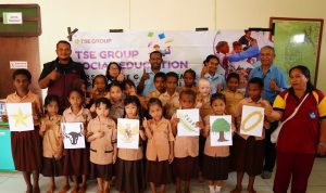 inochin 5 Foto bersama anak-anak di SD Inocin, Distrik Jair, Kabupaten Boven Digoel beberapa hari lalu – Surya Papua/IST