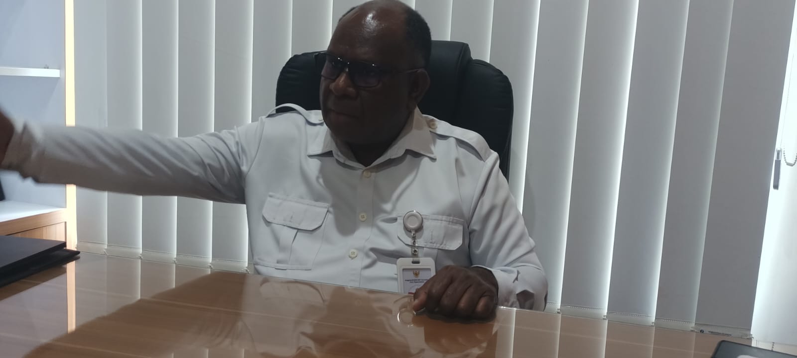 Kepala BP3OKP Papua Selatan, Yoseph Yolmen – Surya Papua/Frans Kobun