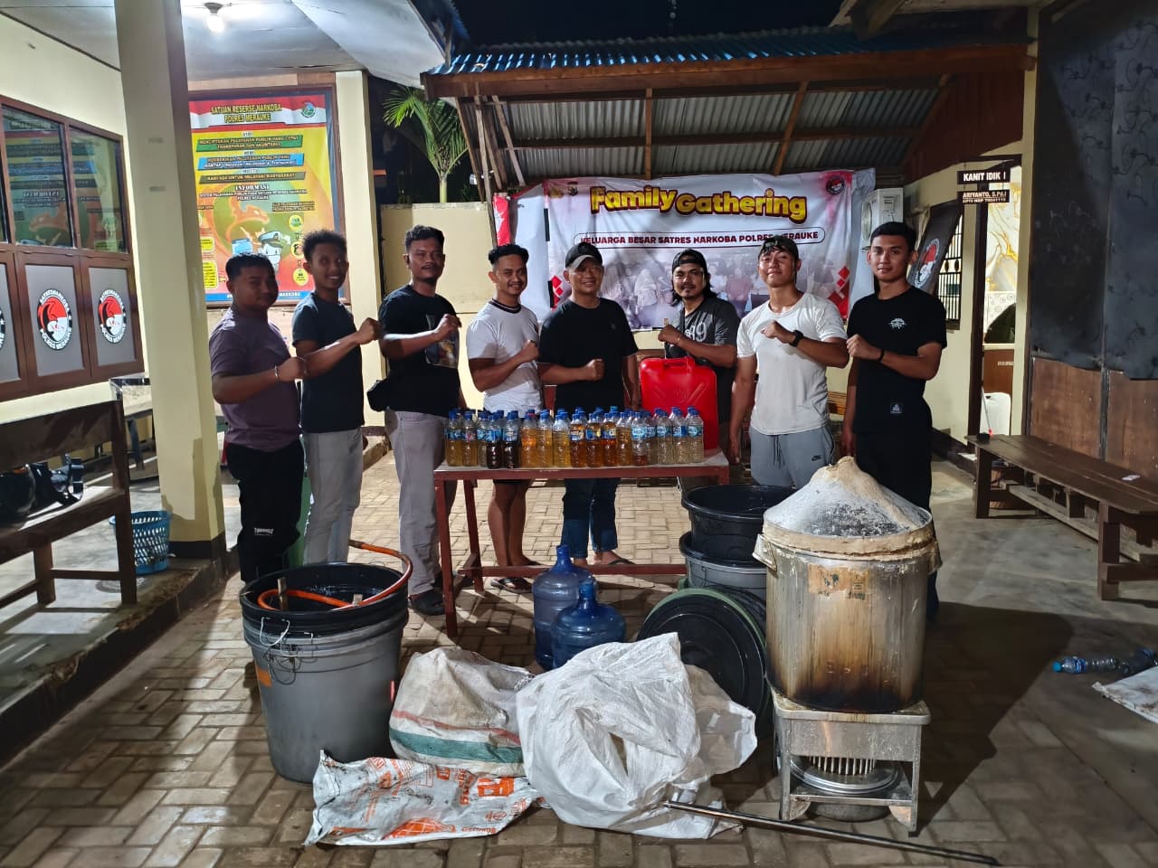 Hasil operasi Santarkoba Polres Merauke untuk membasmi milo jenis sopi – Surya Papua/IST