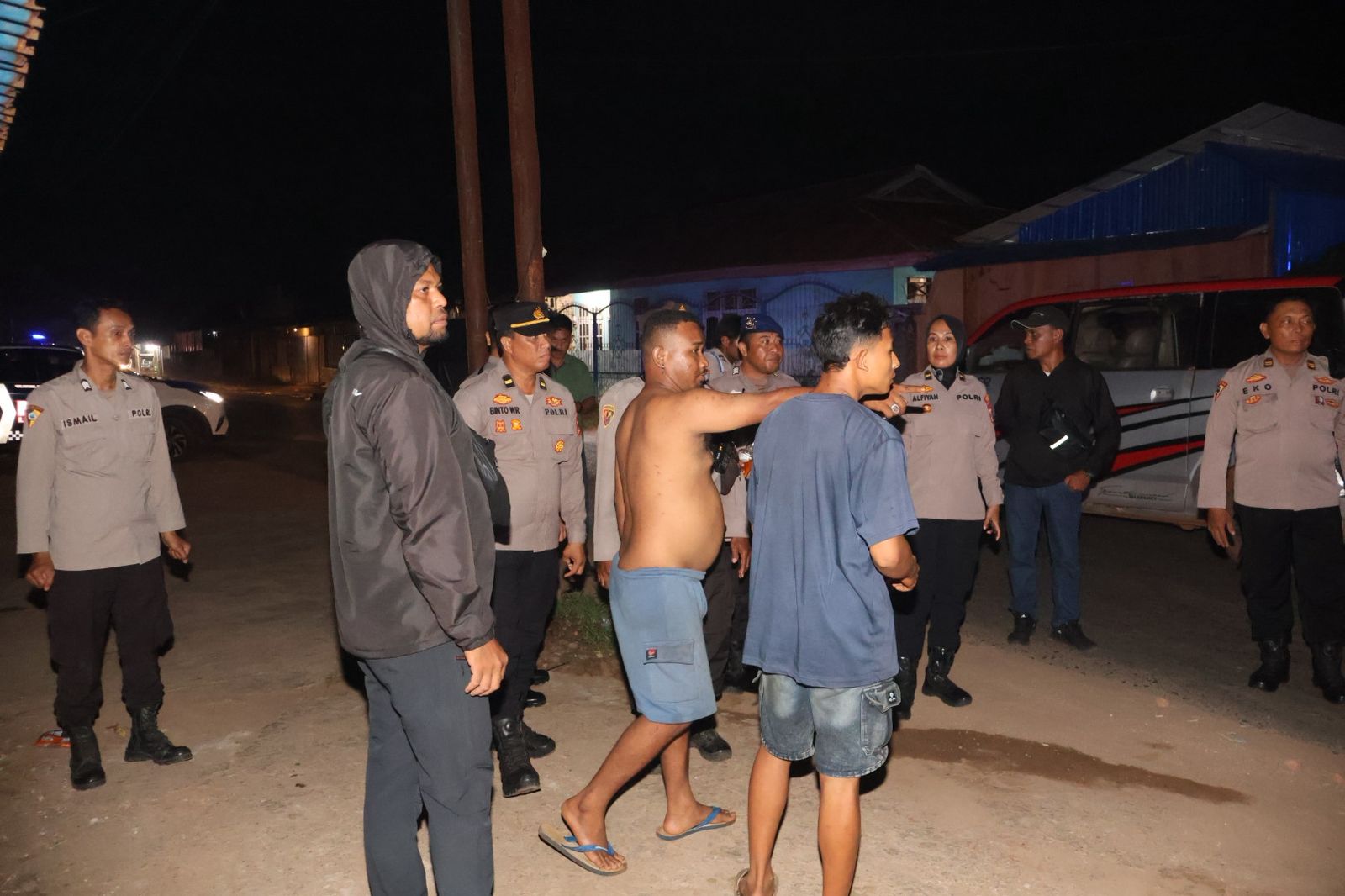 Operasi dan atau patroli yang dilakukan aparat Polres Merauke di berbagai titik – Surya Papua/IST