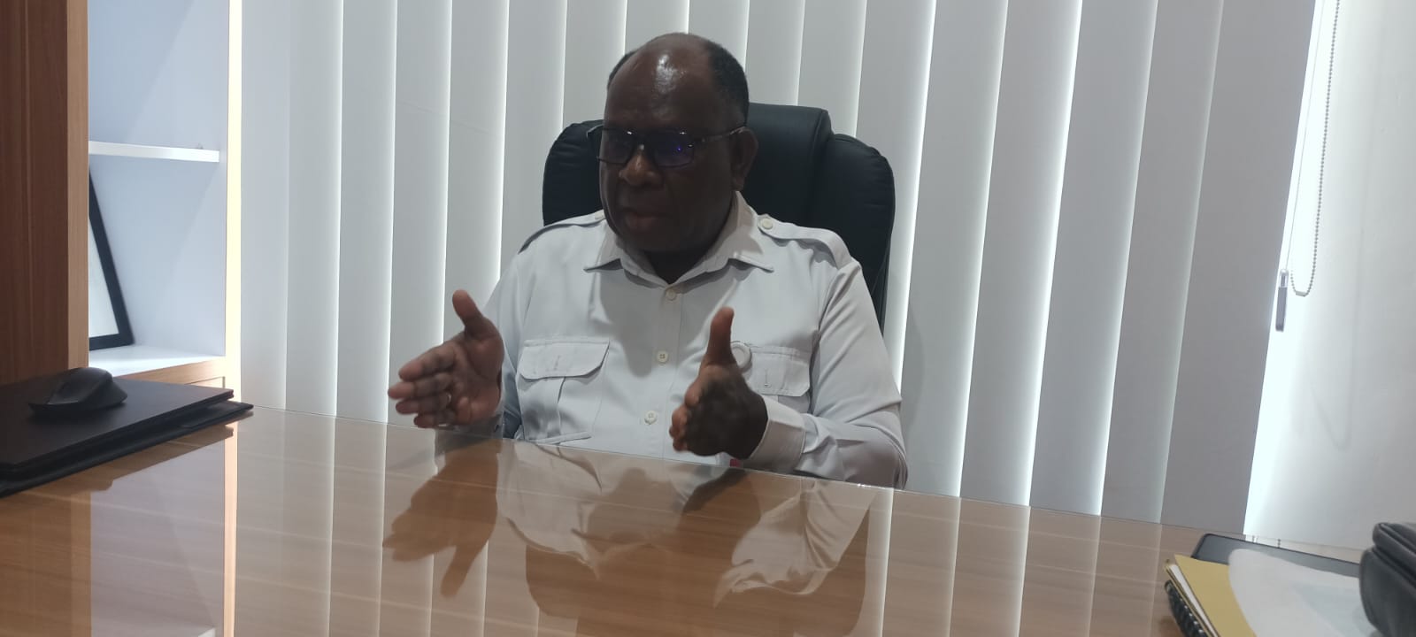 Kepala Badan Pengarah Percepatan Pembangunan Otonomi Khusus Papua (BP3OKP) Papua Selatan, Yoseph Yolmen – Surya Papua/Frans Kobun