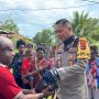 Patroli kasih sekaligus pemberian sembako yang dipimpin langsung Kapolres Merauke, AKBP Leonardo Yoga – Surya Papua/IST