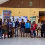 Foto bersama usai pelatihan literasi kepada masyarakat di Perbatasan RI-PNG – Surya Papua/IST