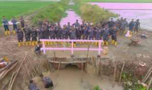 Jembatan Sermayan II, Kabupaten Merauke yang putus, telah diperbaiki dan kini sudah bisa dilalui masyarakat – Surya Papua/IST