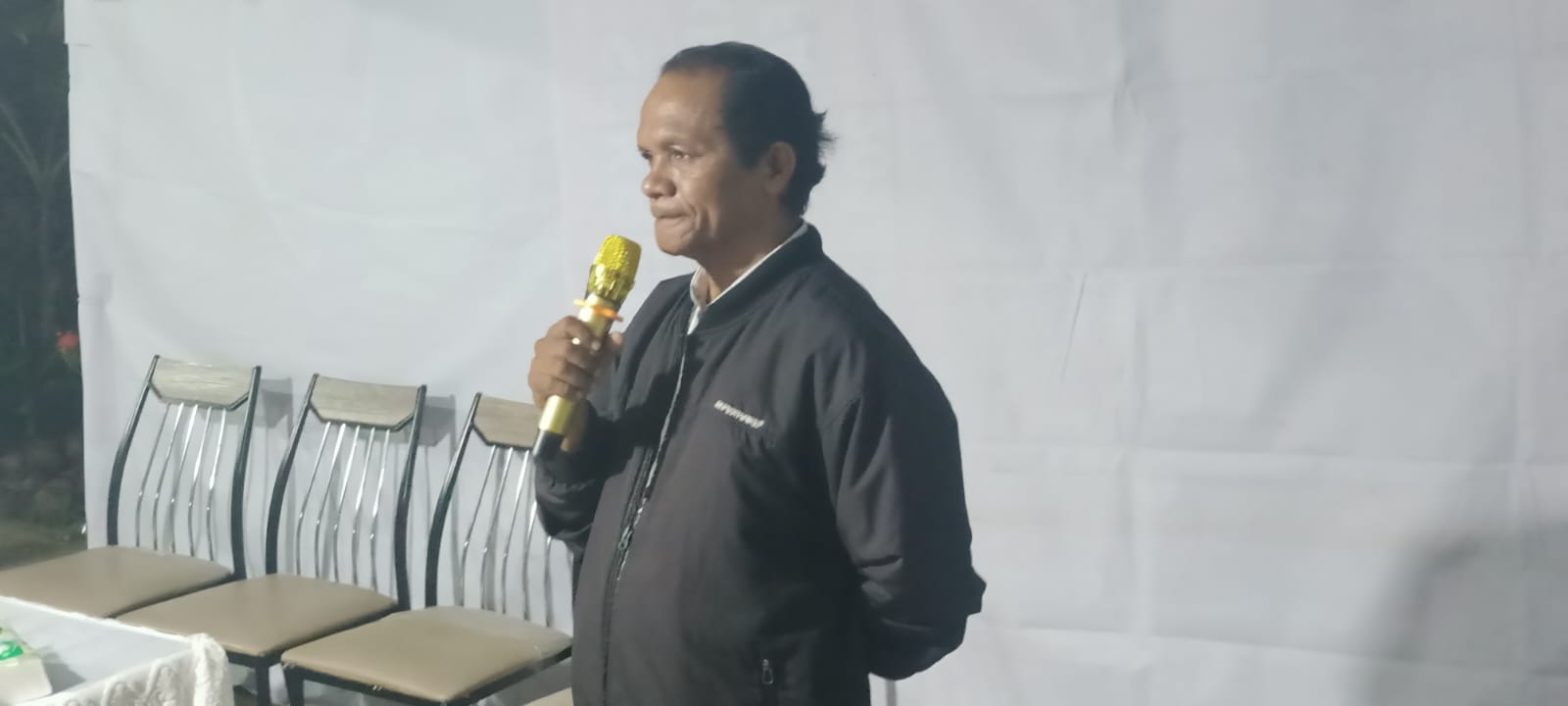 Ketua Kerukunan Keluarga Lamaholot Merauke, Paulus Peka Hayon – Surya Papua/Frans Kobun