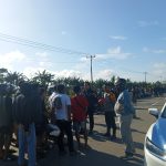 Aksi balap liar di SP-7, Kampung Hidup Baru, Distrik Tanah Miring, Kabupaten Merauke yang dibubarkan aparat kepolisian – Surya Papua/IST