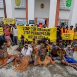 Perwakilan masyarakat adat Malind saat di PTUN Jayapura – Surya Papua/IST