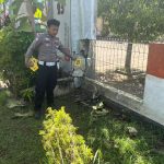 Pagar Kantor Kesbangpol Merauke yang ditabrak korban dan sedang dilakukan olah TKP oleh aparat kepolisian dari Satlantas Polres Merauke – Surya Papua/IST