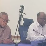 Kepala BP3OKP Papua Selatan, Yoseph Yanawo Yolmen sedang bicara – Surya Papua/Frans Kobun