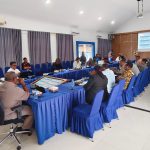 Suasana audiens yang berlangsung di ruangan BP3OKP Papua Selatan tadi pagi – Surya Papua/Frans Kobun