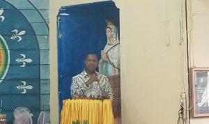 Gubernur Papua Selatan, Apolo Safanpo – Surya Papua/Frans Kobun