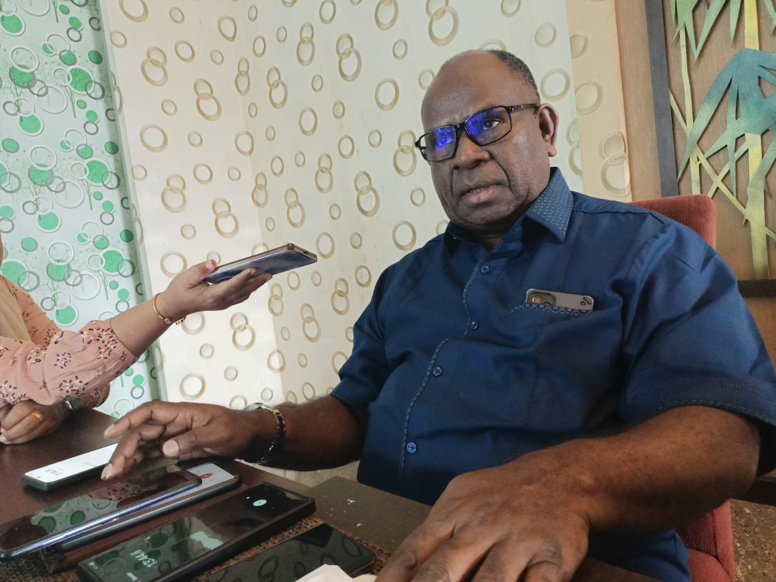 Kepala Badan Pengarah Percepatan Pembangunan Otonomi Khusus Papua (BP3OKP) Provinsi Papua Selatan, Yoseph Yanawo Yolmen – Surya Papua/Frans Kobun