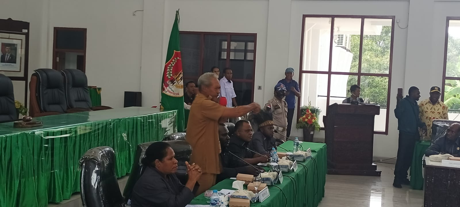 Sekretaris Daerah (Sekda) Merauke, Yeremias Paulus Ndiken – Surya Papua/Frans Kobun