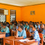 Suasana dalam kegiatan edukasi di SMPN Jair, Kabupaten Boven Digoel – Surya Papua/IST