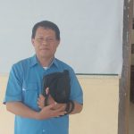 Ketua Panitia Musda Forum Anak Guru Kabupaten Merauke, Krispinus Palobo – Surya Papua/Frans Kobun