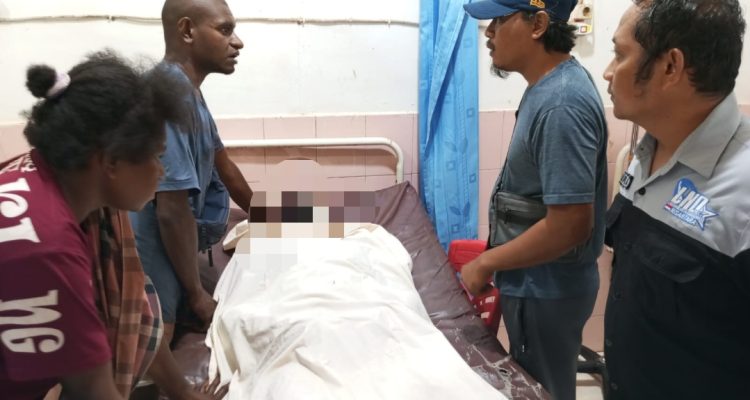 Salah seorang korban yang tewas dalam syukuran komuni pertama di Kampung Sumber Harapan – Surya Papua/IST