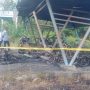 Belasan kendaraan roda dua yang terbakar dini hari tadi dipolice line untuk dilakukan pengembangan penyelidikan lebih lanjut – Surya Papua/IST
