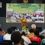 Wakil Gubernur Papua Selatan, Paskalis Imadawa sedang berikan sambutan – Surya Papua/IST