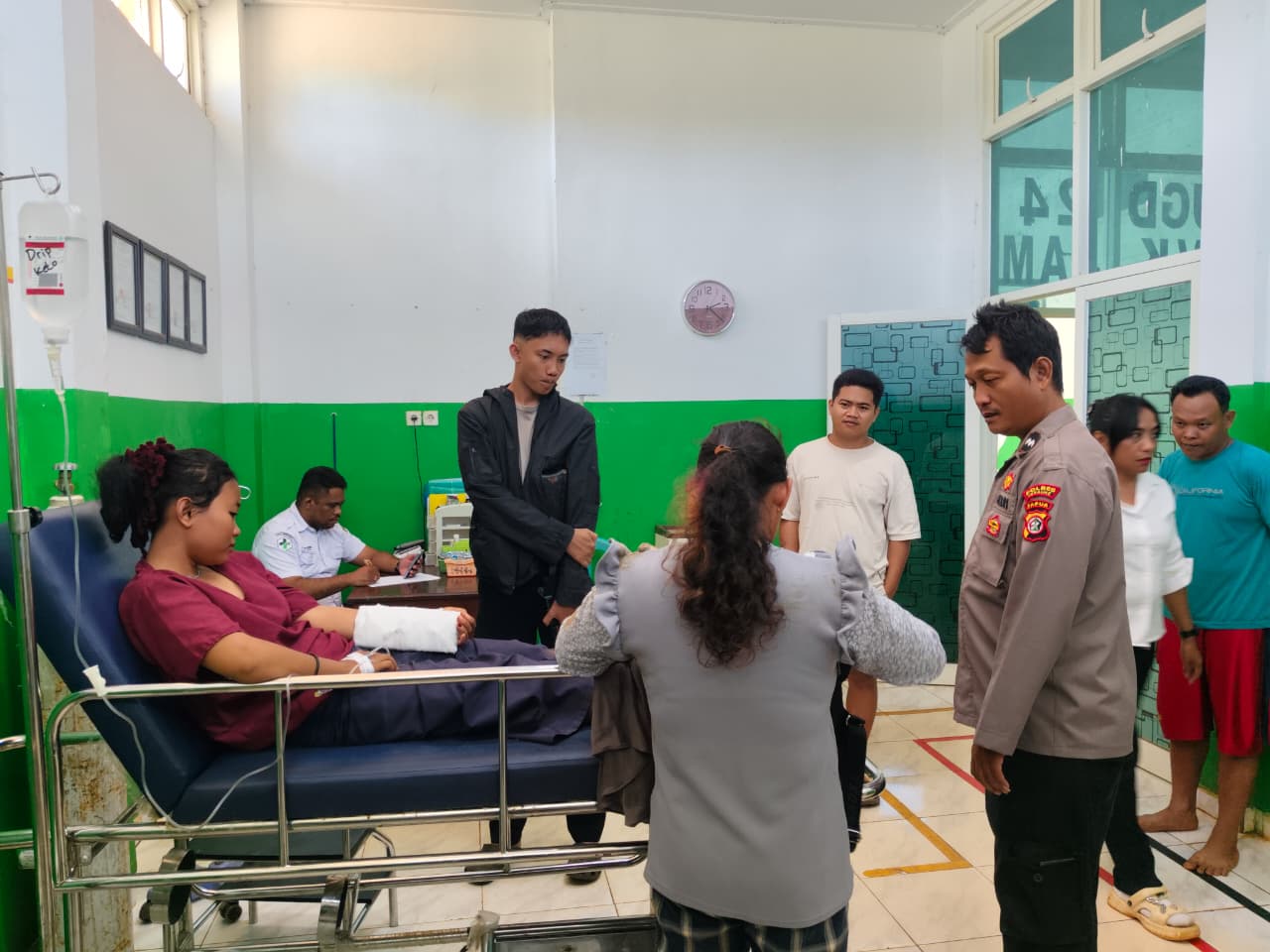 Korban sedang menjalani perawatan di RSUD Merauke – Surya Papua/IST
