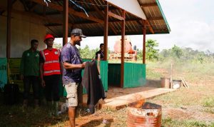dampak satu Sosialisasi tentang dampak kebakaran kepada masyarakat di Kampung Rawat Sari – Surya Papua/IST