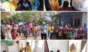 kombas 8 Perarakan Sakramen Maha Kudus di Kombas Dahuda, Paroki Santa Theresia Buti – Surya Papua/IST