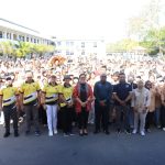 Foto bersama mahasiswa-mahasiswi Unmus yang melakukan KKN di ratusan kampung – Surya Papua/IST