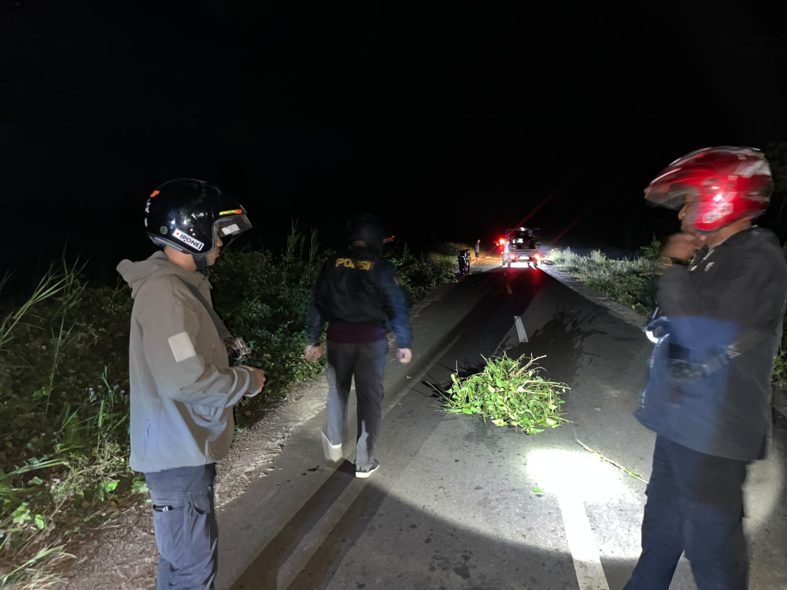 Lokasi tabrakan di jalan poris Kampung Kaiburse, Distrik Malind – Surya Papua/IST