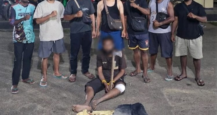 Pelaku yang dilumpuhkan dengan timah panas oleh aparat kepolisian dari Polres Merauke- Surya Papua/IST