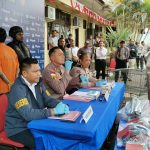 Keterangan pers yang disampaikan Kapolres Merauke, AKBP Leonardo Yoga sehubungan pembunuhan korban Julia Riski pada Oktober 2025 silam – Surya Papua/Frans Kobun