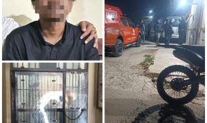 Tersangka pembunuhan Julia Risky yang kini sedang menginap di sel tahanan Polres Merauke--Surya Papua/IST