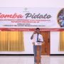Salah seorang siswa sedang berpidato dalam lomba yang diselenggarakan TSE Group – Surya Papua/IST