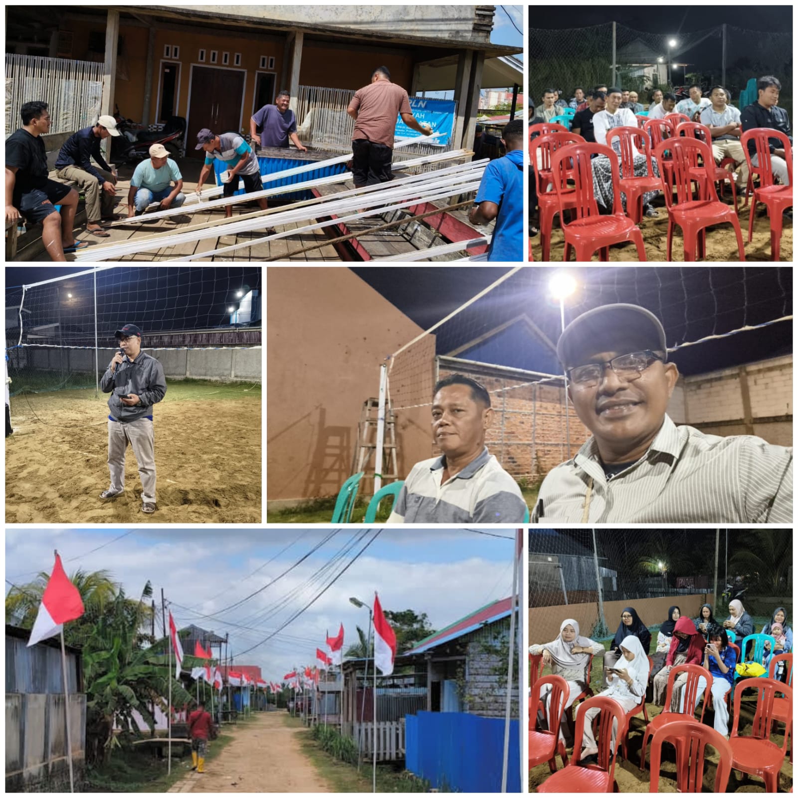 Warga Yatawy sedang duduk bersama untuk pertemuan sekaligus persiapan HUT RI ke-81 – Surya Papua/IST