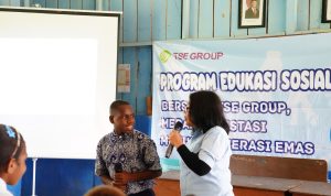 kasie Program edukasi dari TSE Group yang dilakukan kepada anak didik di sekolah-sekolah – Surya Papua/IST
