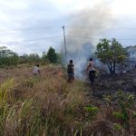 Kebakaran lahan di Jagebob hingga pustu serta bangunan rumah nyaris ikut terbakar – Surya Papua/IST