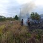 Kebakaran lahan di Jagebob hingga pustu serta bangunan rumah nyaris ikut terbakar – Surya Papua/IST