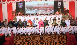 paskibra 1 Foto bersama Paskibraka Provinsi Papua Selatan yang telah menjalankan tugas dengan baik – Surya Papua/IST