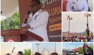 Berbagai kegiatan lomba yang dilaksanakan di Kelurahan Muli, Kabupaten Merauke – Surya Papua/Frans Kobun
