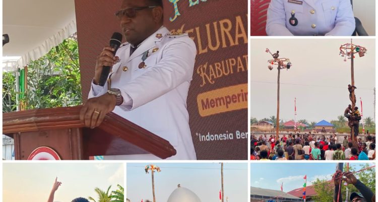 Berbagai kegiatan lomba yang dilaksanakan di Kelurahan Muli, Kabupaten Merauke – Surya Papua/Frans Kobun