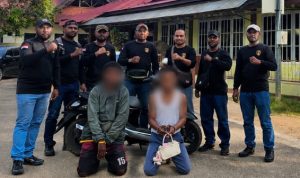 Dua pelaku yang diringkus Satreskrim Polres Merauke tadi siang – Surya Papua/IST