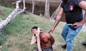 Pelaku pembunuhan dan pemerkosaan yang diamankan Satreskrim Polres Merauke di Distrik Sota – Surya Papua/IST