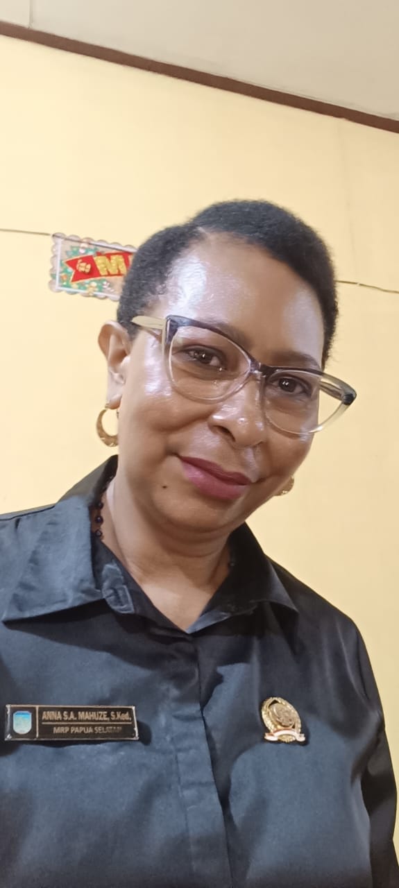 Ketua Pokja Agama Majelis Rakyat Papua Selatan, Anna Mahuze- Surya Papua/IST