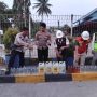 Puluhan liter minuman lokal jenis sopi yang diamankan untuk selanjutnya dilakukan pemusnahan di sekitar area Pelabuhan Merauke- Surya Papua/IST