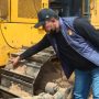Korban Daniel Tafui yang mengalami musibah akibat guncangan keras bulldozer – Surya Papua/IST
