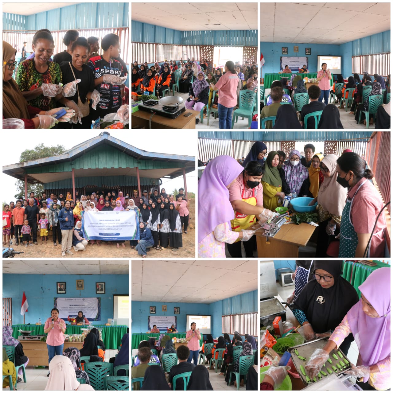 Peserta pelatihan di Kampung Mandekman, Distrik Ulilin, Kabupaten Merauke, Papua Selatan sedang mengikuti pelatihan – Surya Papua/IST