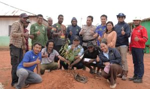 pohonan tujuh Kegiatan penanaman pohon bersama masyarakat Phagabo, Distrik Ulilin, Kabupaten Merauke – Surya Papua/IST