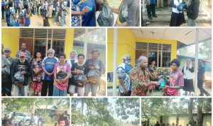berbagi 7 Kegiatan berbagi kasih kepada masyarakat di Buti, Kelurahan Samkai, Kabupaten Merauke – Surya Papua/Frans Kobun